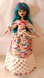 Robe longue variante crochet