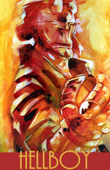 Hellboy Painting