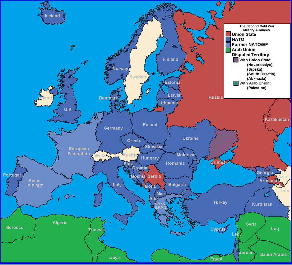 Deviantart Cold War Map The Second Cold War by TheTexasRanger on DeviantArt