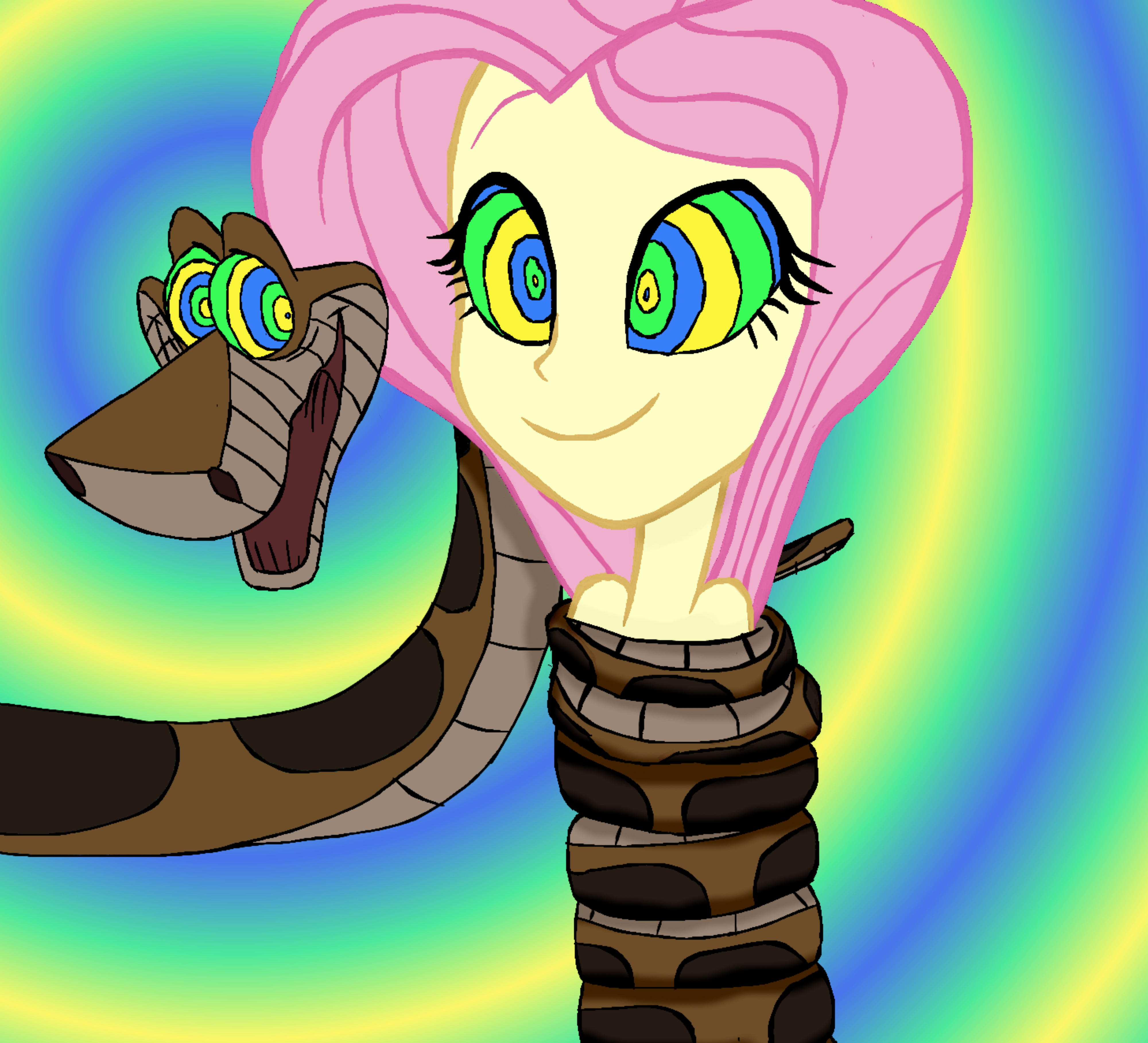 Fluttershy and Kaa