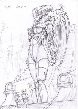 Alien Goddess sketch