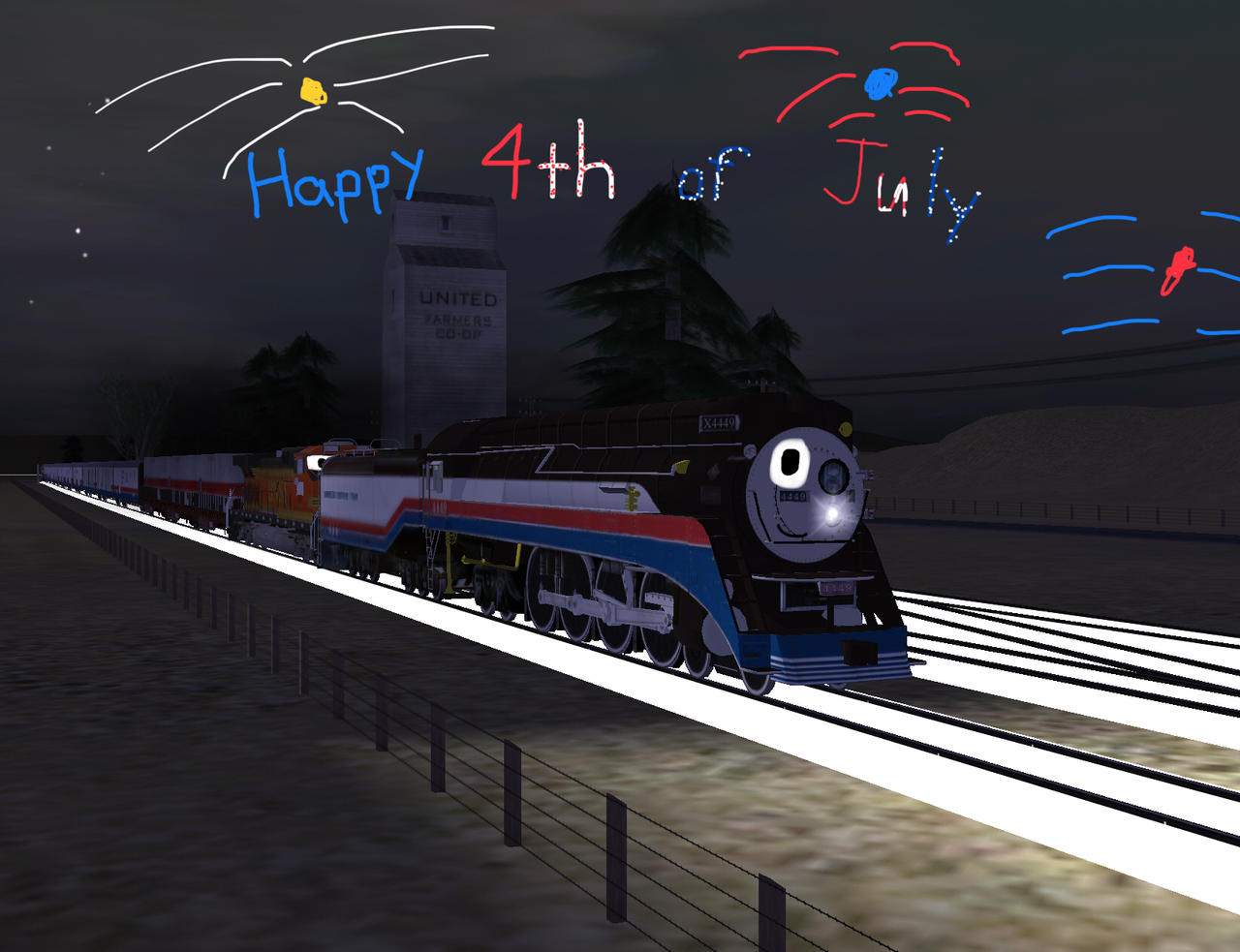 July 4th R46 Happy 4th of July 4449 by GTrainBoy16 on DeviantArt
