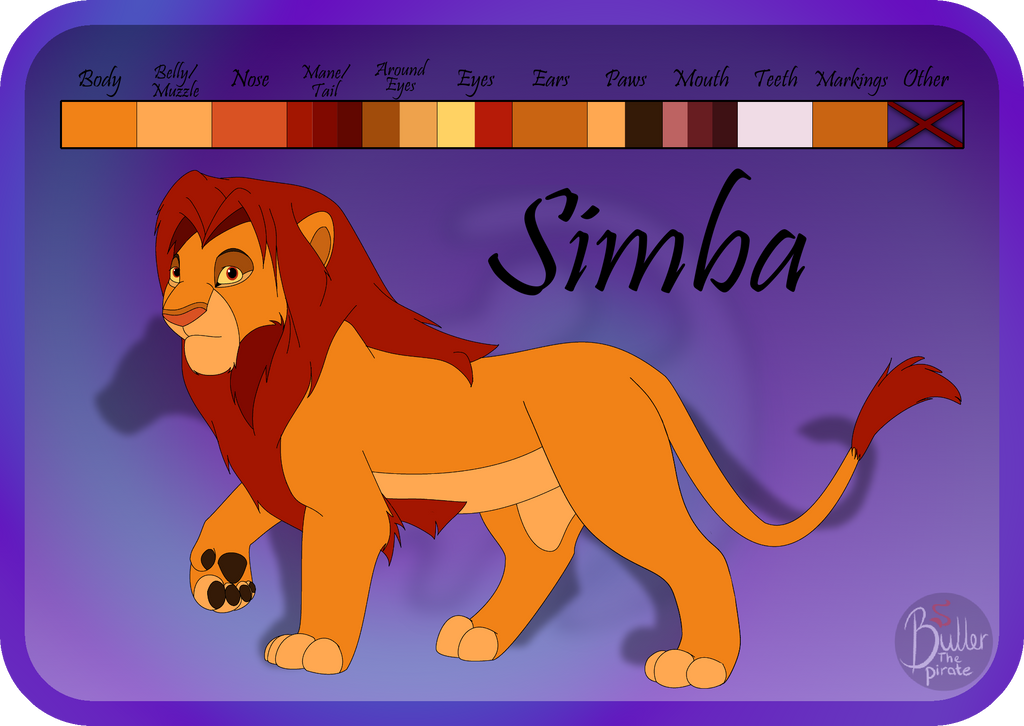 Happy Color Simba Runs Simba - Colors by BullerThePirate on DeviantArt