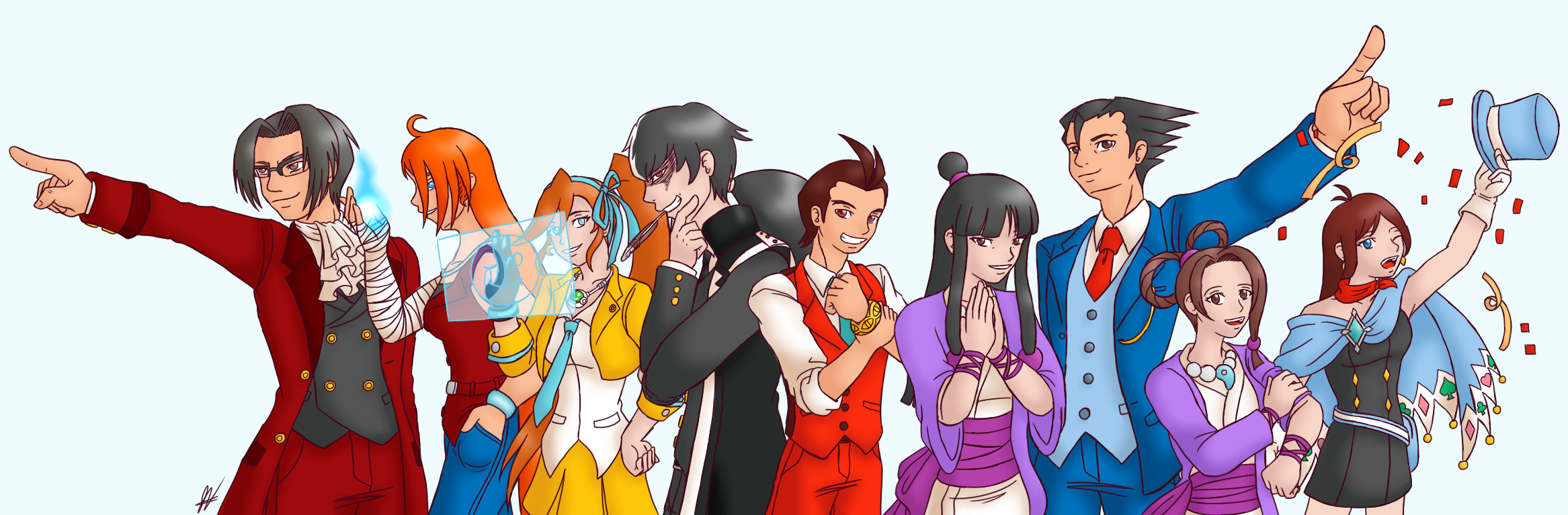 Ace Attorney Characters by Animeartist569 on DeviantArt