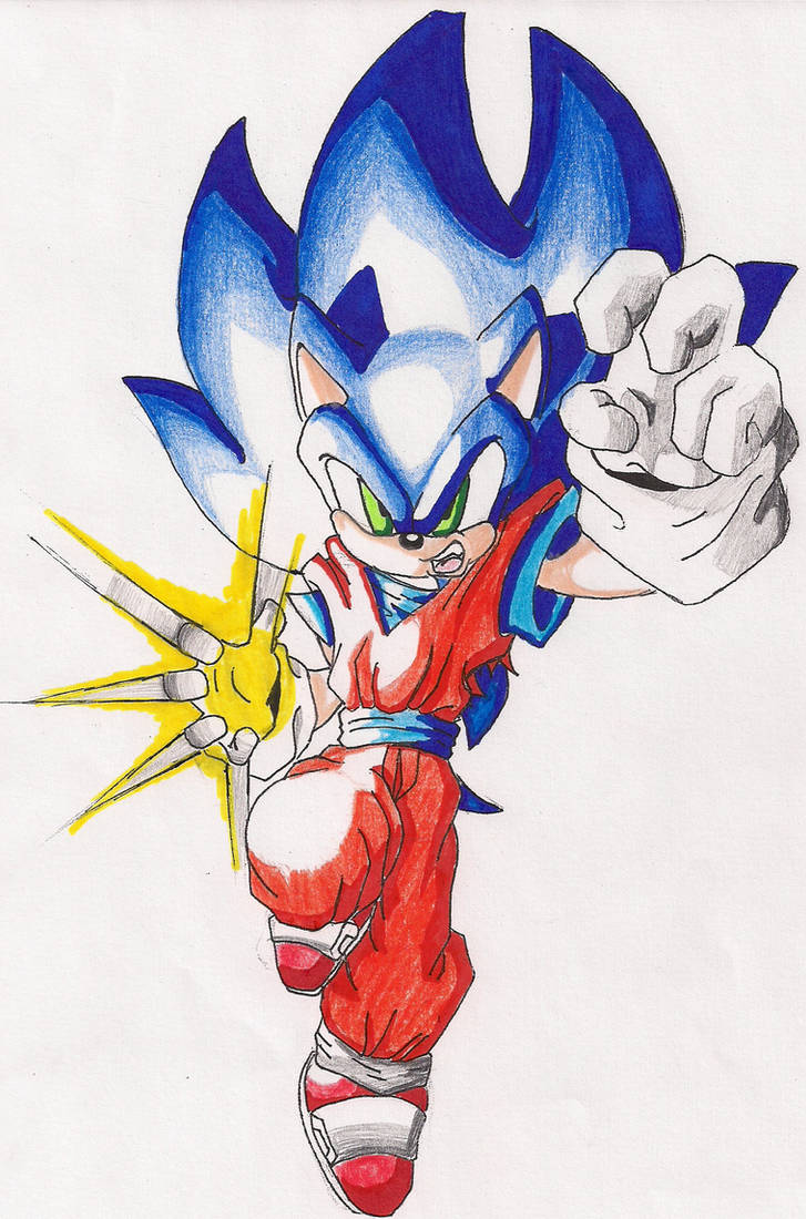 Sonic-DBZ Style Colored by Rampage625 on DeviantArt