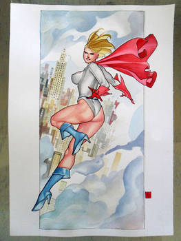 Flying Power Girl