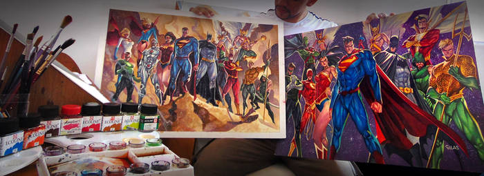 COMMISSIONS OF THE JUSTICE LEAGUE - GIANT SIZES