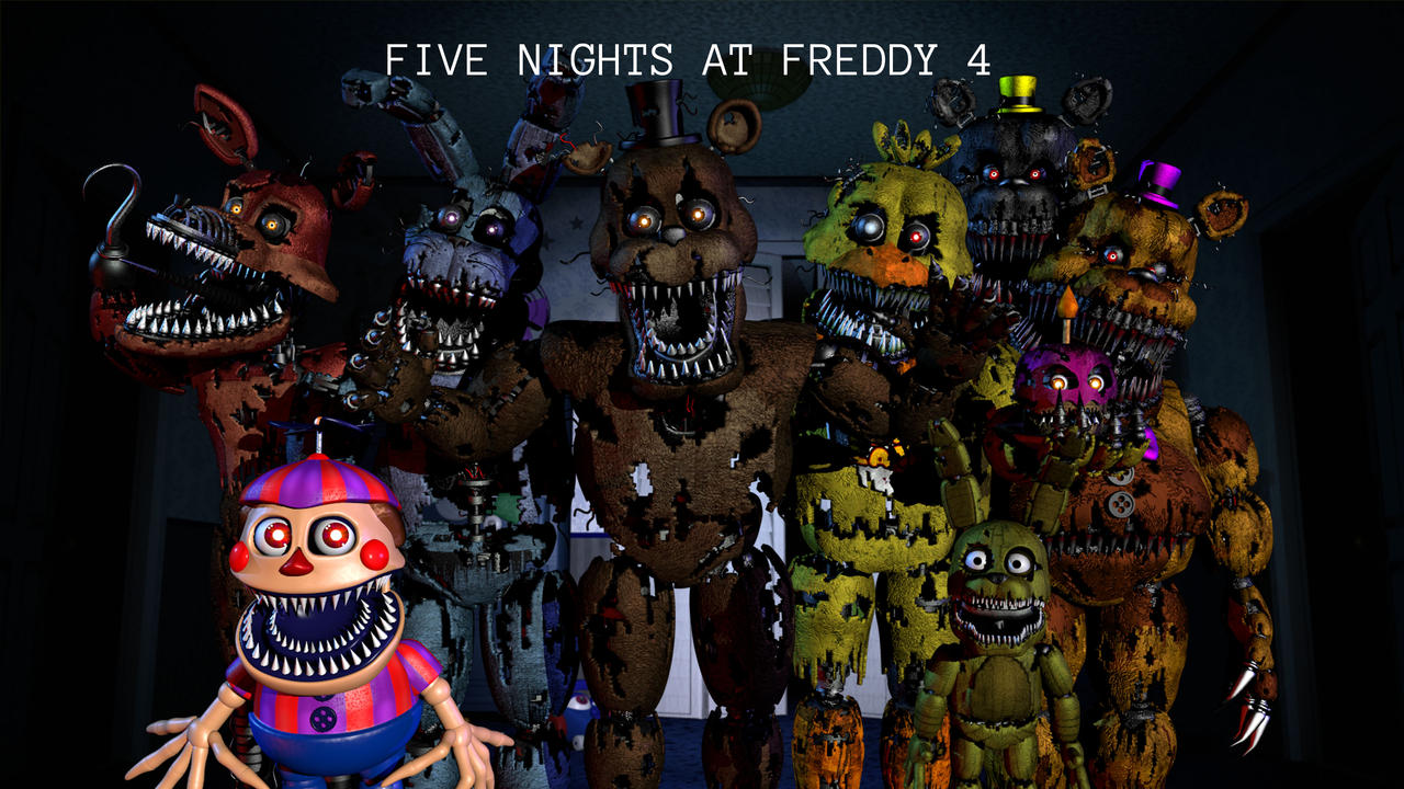 Five night's at Freddy's 4 by rhydonYT on DeviantArt