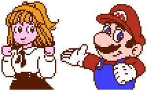 Idol Hakkenden NES Styled Mario