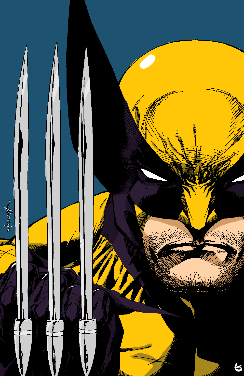 Wolverine Colors by lukesmithart on DeviantArt
