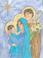 Mary Jesus Joseph by szynszyla-stokrotka