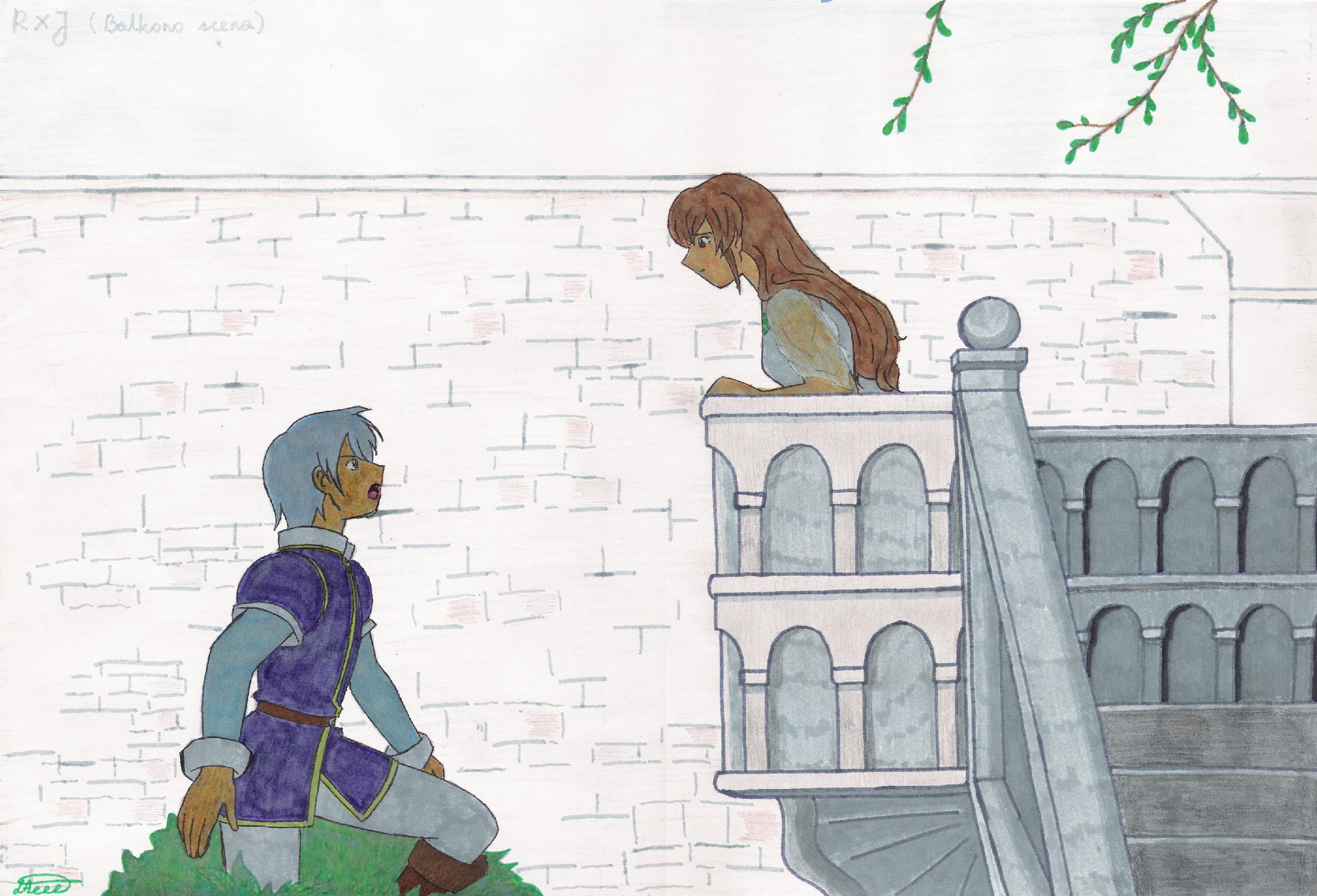 RXJ balcony scene by TomeFantasy on DeviantArt