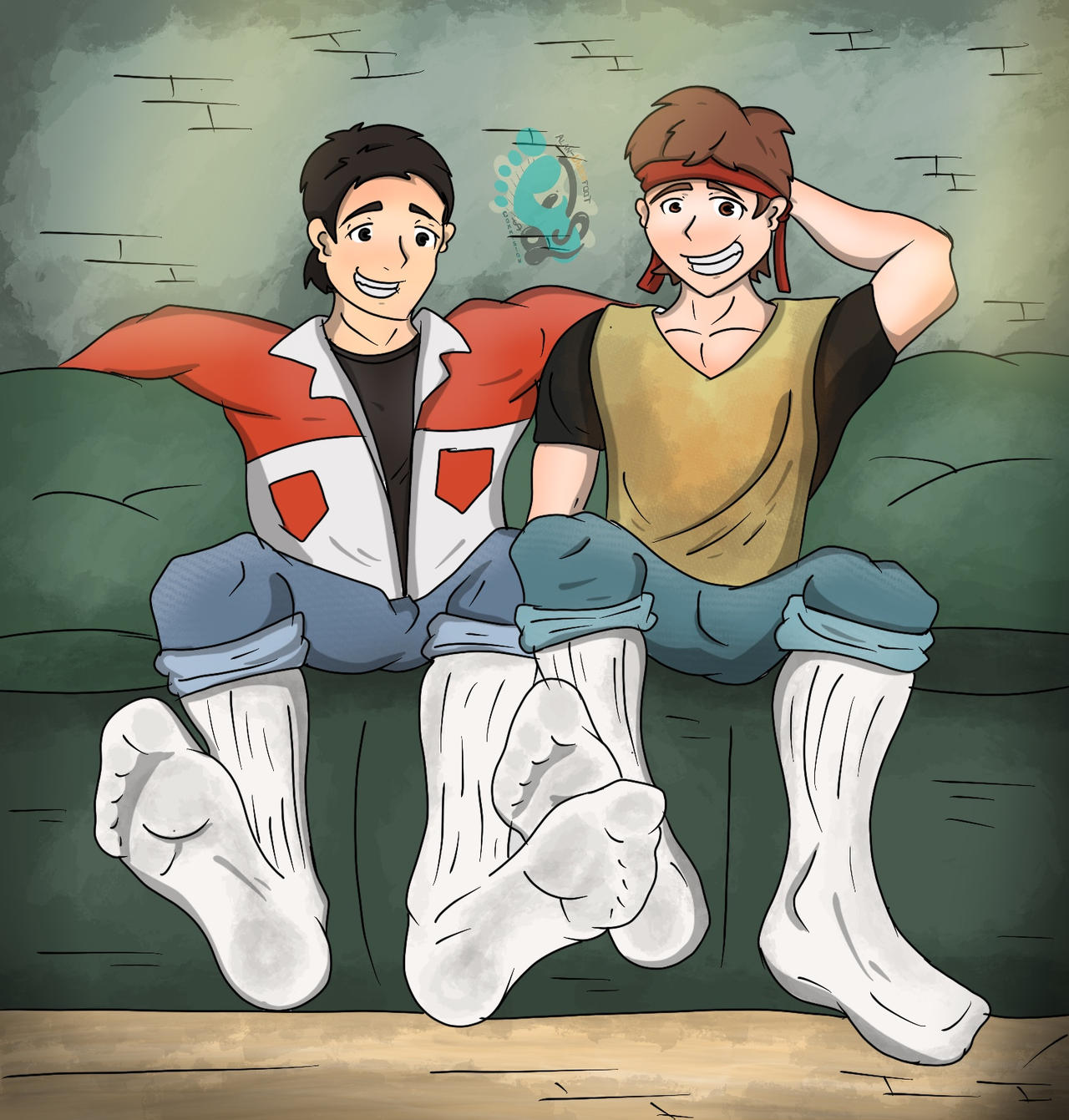 Alanunderfoot Deviantart tennage socks by alan-underfoot on DeviantArt