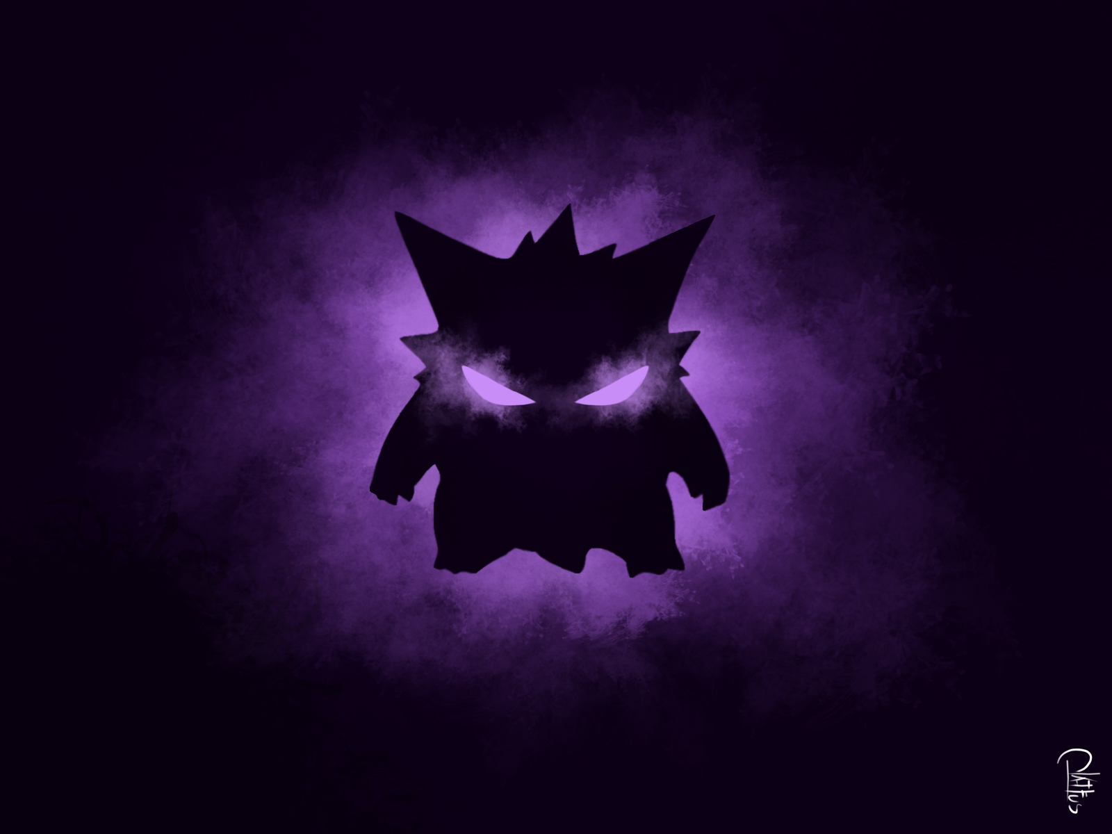 Mega Gengar (shiny) by Pokemonsketchartist on DeviantArt