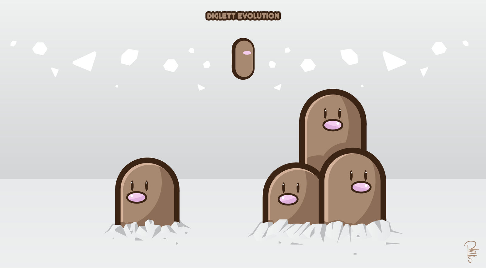 Diglett evolution by platfus123 on DeviantArt
