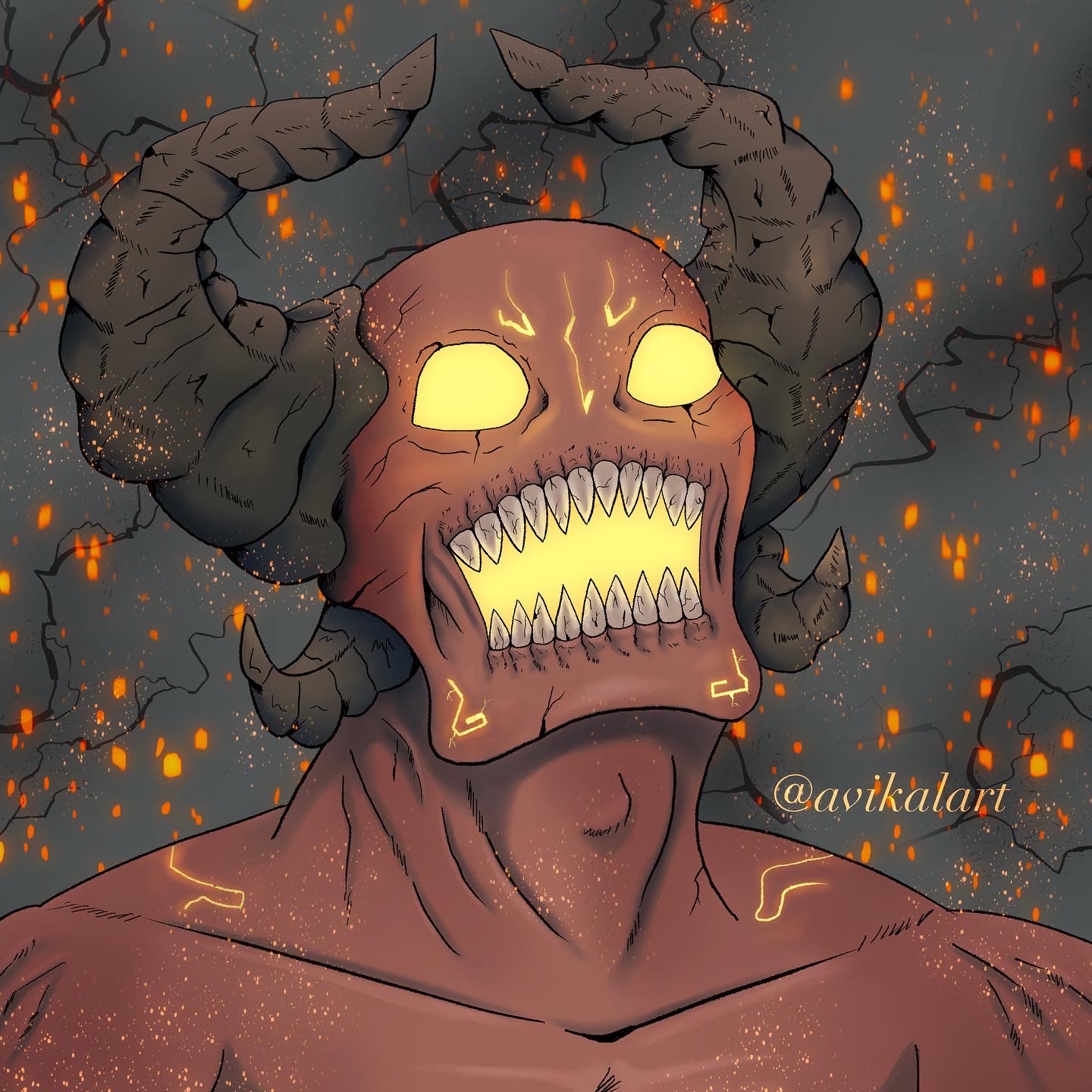 Scrap Demon Deviantart Demon by Avikalart95 on DeviantArt
