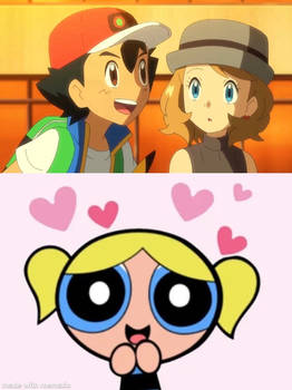 Bubbles adores Amourshipping