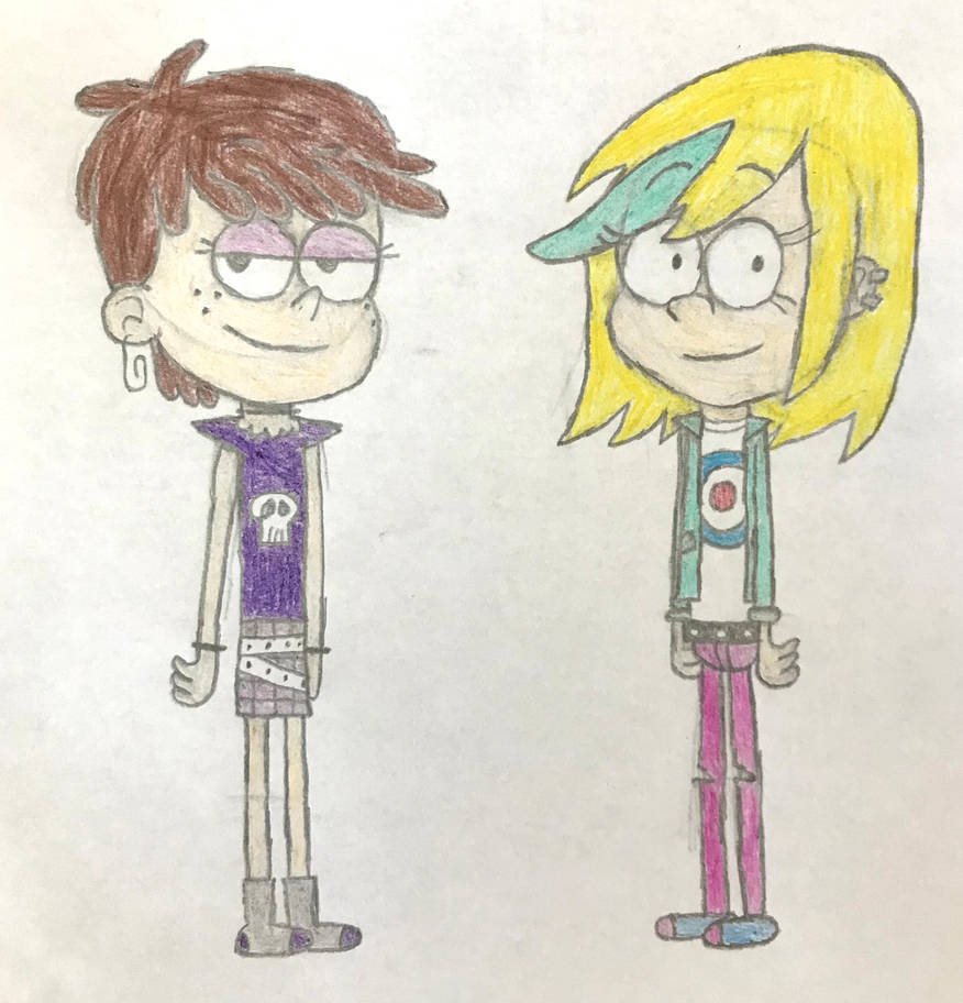 Luna Loud and Sam Sharp in socks by JoeThePenciledArtist on DeviantArt