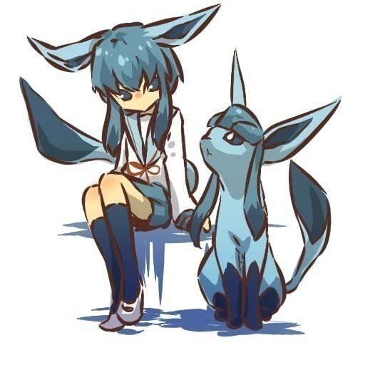 Human with glaceon