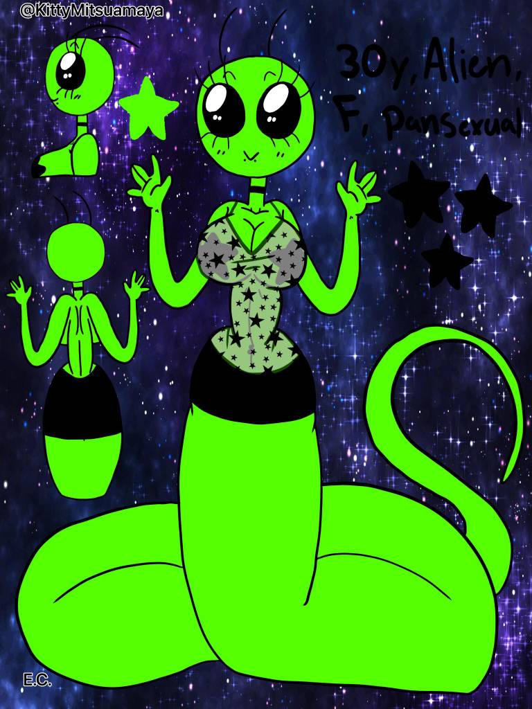 Alien oc ref by KittyMitsuamaya on DeviantArt