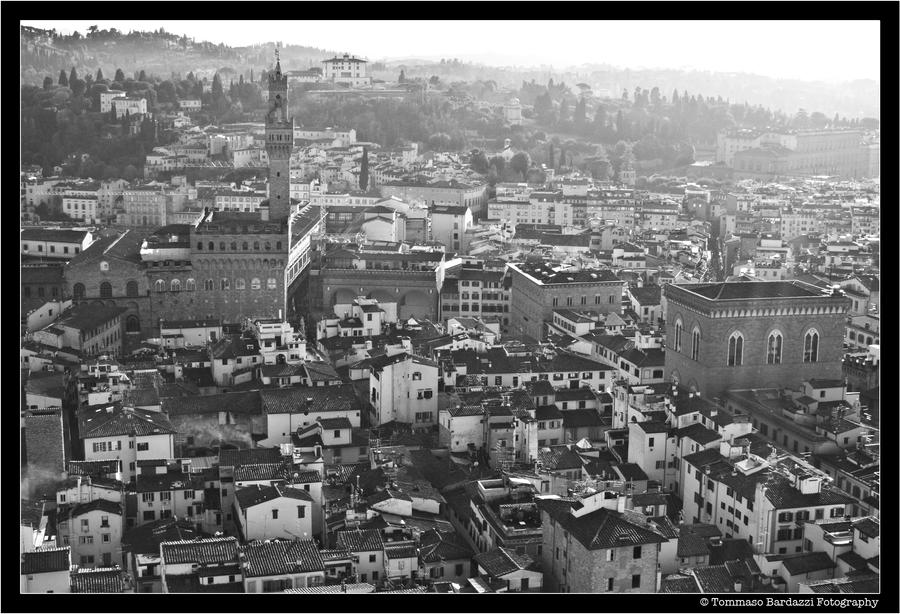 firenze from the cupola BW