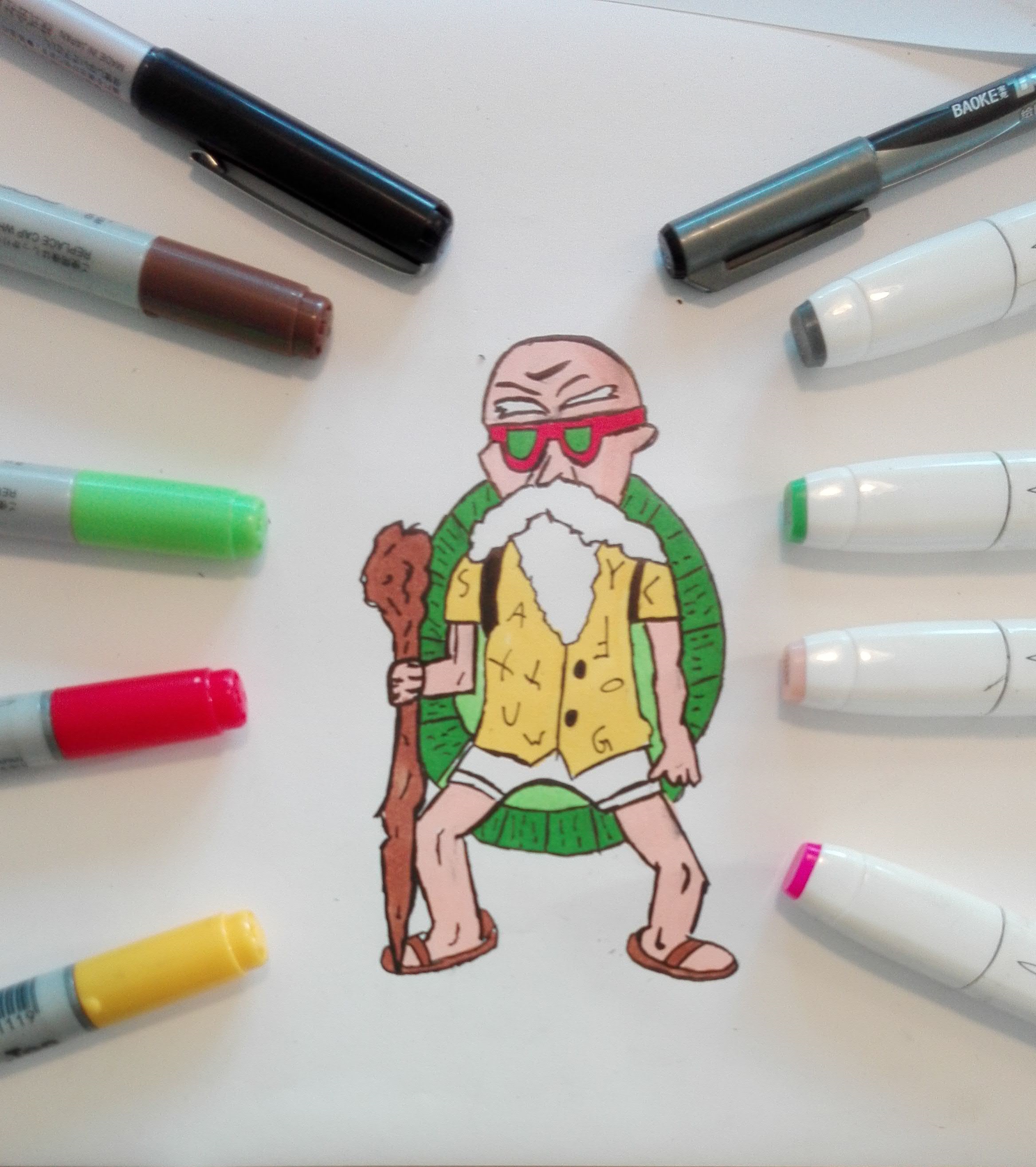 Muten Roshi Colouring In Muten Roshi from DragonBall by YodaImperium on DeviantArt