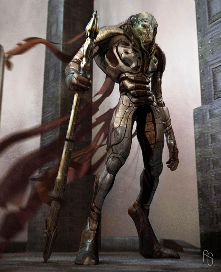 Alien Warrior by aaronsimscompany on DeviantArt