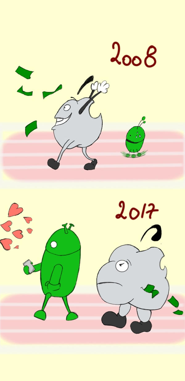 Android vs Apple by yValentin on DeviantArt
