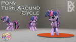 [SFM Ponies / DL] Pony Turn Around Cycle (female) by DamageK