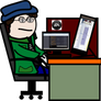 Myself at my computer