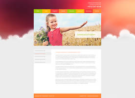 simple clean colorful children website