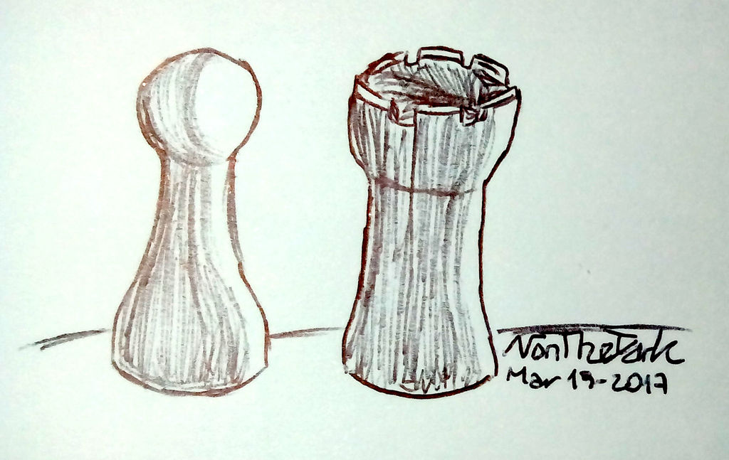 Pawn Rook Draw Daily Drawing: Pawn and Rook by NanTheDark on DeviantArt