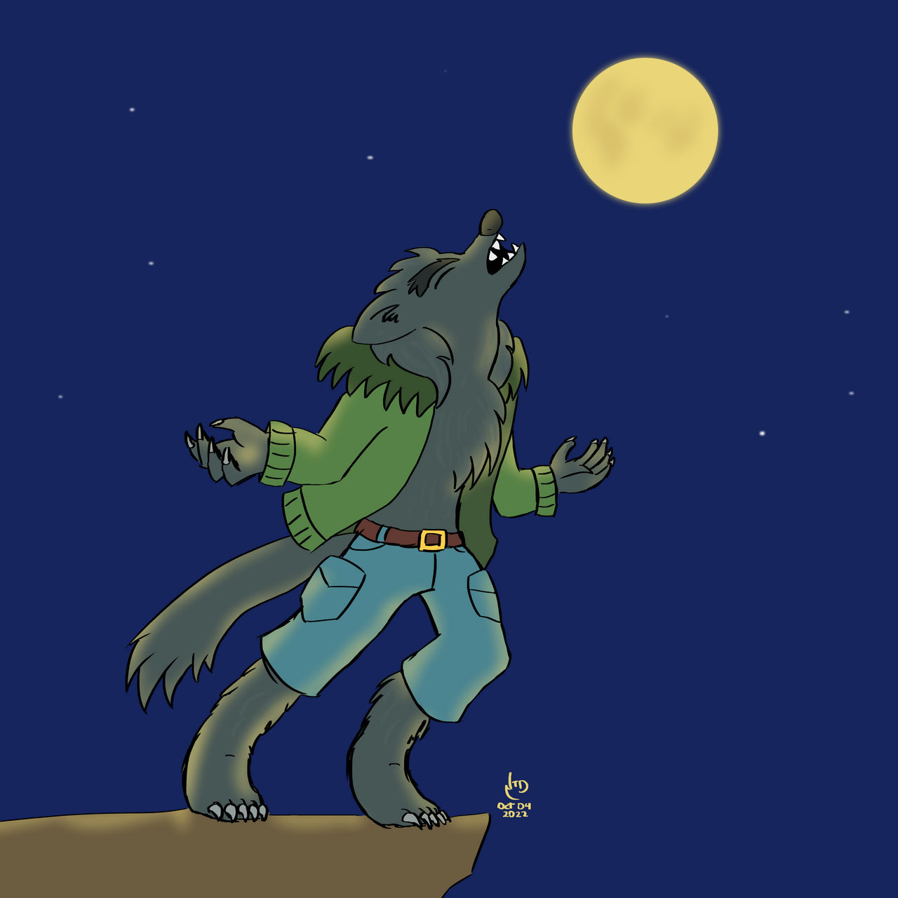 Werewolf Day Nantober Day 4 - Werewolf by NanTheDark on DeviantArt