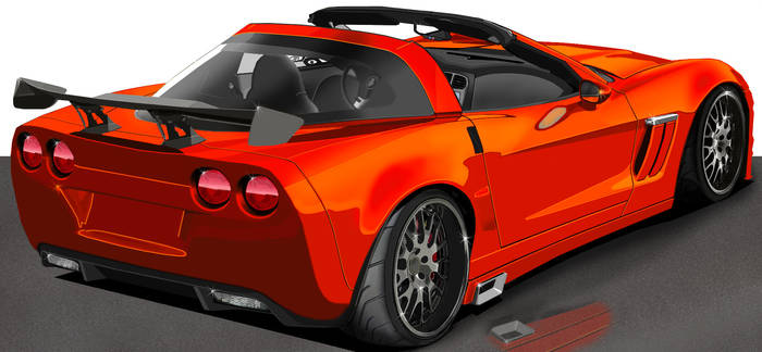 Orange Corvette