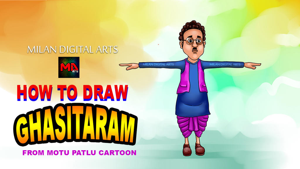 HOW TO DRAW GHASITARAM FROM MOTU PATLU CARTOON by milansamaddar on  DeviantArt