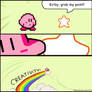 Why Kirby rides a Warp Star.