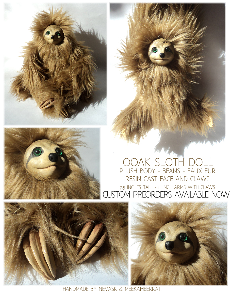 OOAK Sloth PRE-ORDERS