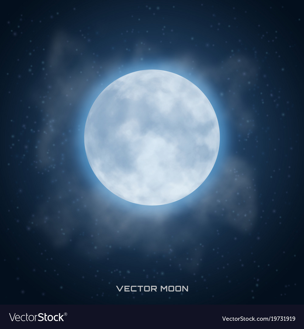 Realistic-beautiful-moon-with-glow-effect-vector-1