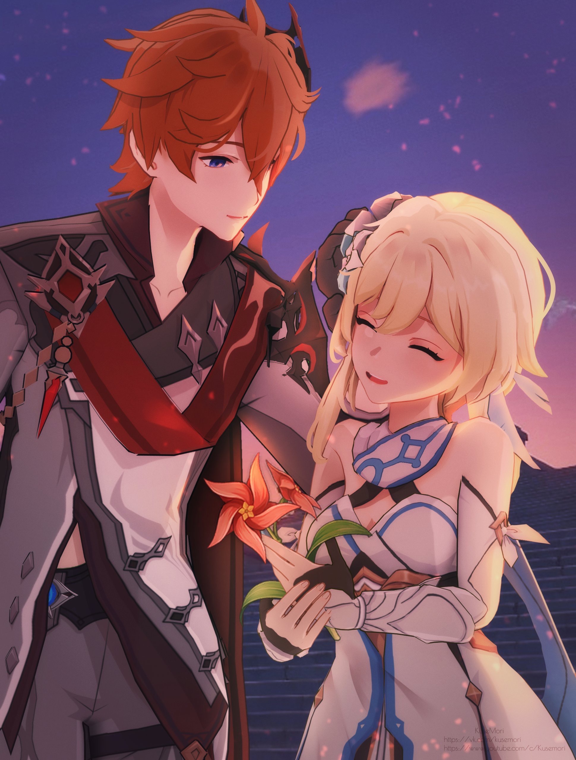 Childe x Lumine 1 by MaiaDumatol on DeviantArt