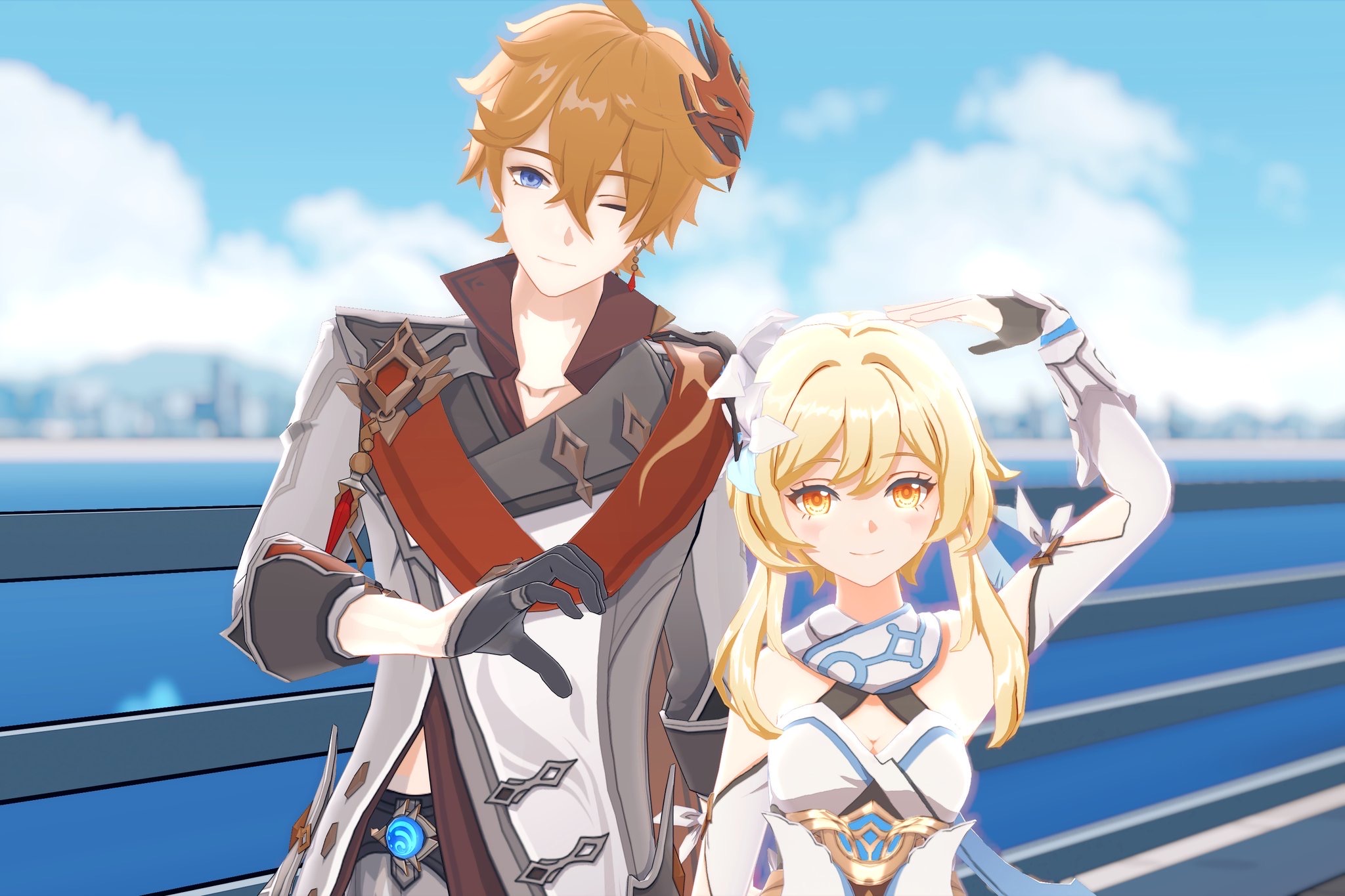 Childe x Lumine 4 by MaiaDumatol on DeviantArt