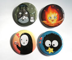 Ghibli studio button pack