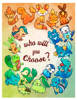 Which Pokemon starter will you choose?