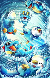 pokemon water starters with froakie