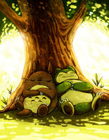 totoro and snorlax