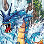 Gyarados in the waterfall