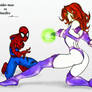 Starfire vs Spidey