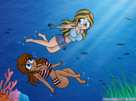 [COMM] Underwater Dips | Dakota and Cassie