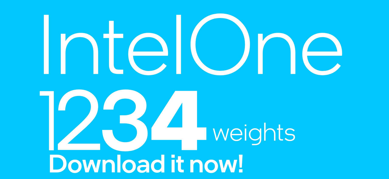 IntelOne font free download by Mario14Soare on DeviantArt