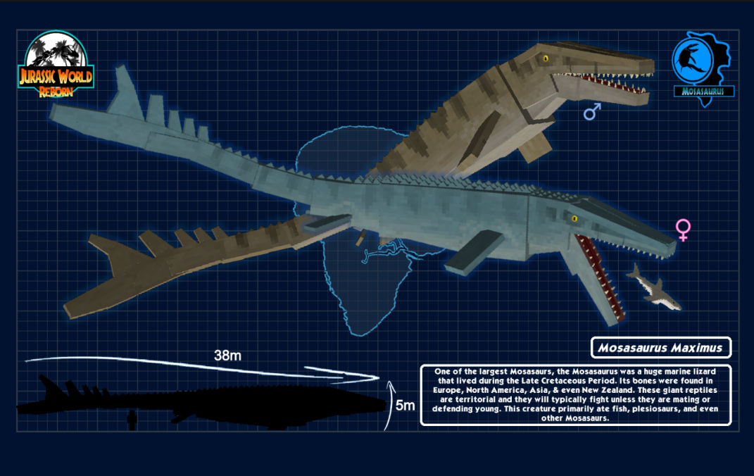 Mosasaurus Minecraft #minecraft #jurassic #mosasarus #jurassicpark