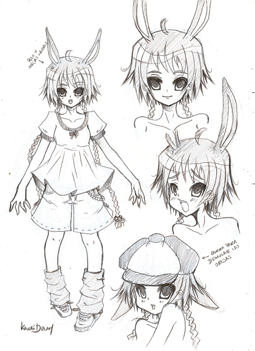 Chara Design 1 for Easter Love